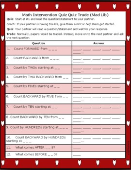 Preview of February Math Foundations Practice