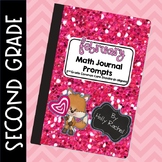 February Math Journal Prompts Second Grade