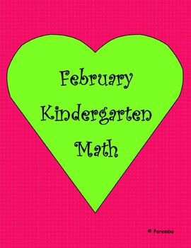 Preview of February Math Kindergarten