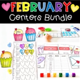 February Math & Literacy Centers BUNDLE
