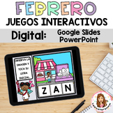 February Math & Literacy Digital Games. Juegos interactivo