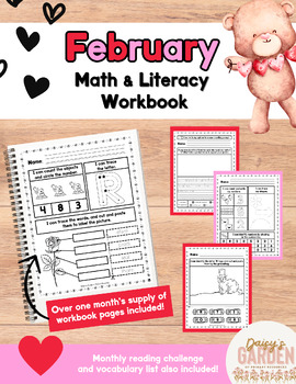 Preview of February Math & Literacy Workbook