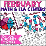 February Math and Literacy Center Activities for 1st Grade