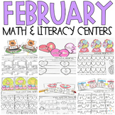 February Math and Literacy Centers and Activities Kinderga