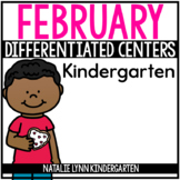 February Math and Literacy Centers for Kindergarten