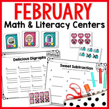 February math and literacy centers