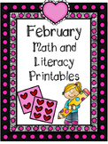 February Math and Literacy Printables