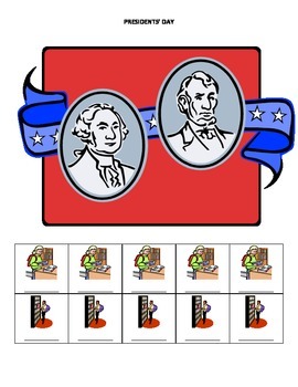 Preview of February Monthly Name Game for Articulation and Language:  Presidents' Day