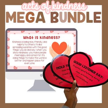 Preview of February Morning Meeting Bundle | Valentines & Acts of Kindness Challenges