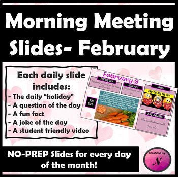 Preview of February Morning Meeting Slides