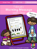 February Morning Message Math Time