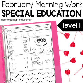 Preview of February Morning Work Special Education