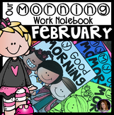 February Morning Work Notebook Unit 6 for Kindergarten