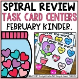 February Morning Work Spiral Review Centers for Kindergart