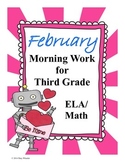 February Morning Work for Third Grade
