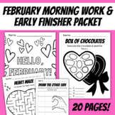 February Morning Work or Early Finisher Independent Activi