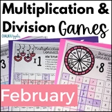 February Multiplication & Division Fluency Games