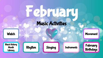 Preview of February Music Activities