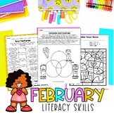 February NO PREP | Morning Work | 3rd Grade Literacy Works