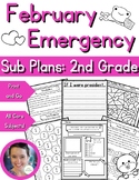 February ~ NO PREP ~ Emergency Sub Plans Activities for Se