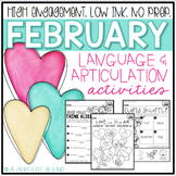 February NO PREP: Language & Articulation