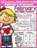 February NO PREP Packet (Preschool)