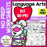 February: NWEA NO Prep ELA Reading Practice Worksheets RIT