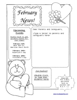 Preview of February Newsletter- Bear
