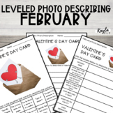 February No Prep Leveled Photo Describing Worksheets