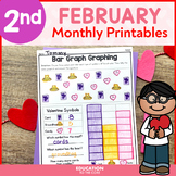 February No Prep Packet 2nd Grade | Valentine's Day | Febr