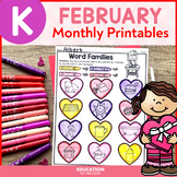 February No Prep Packet Kinder | Valentine's Day | Februar