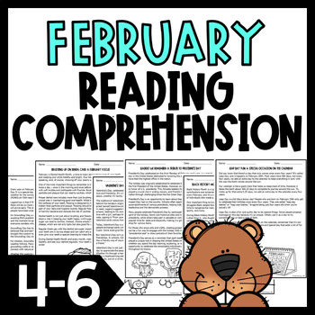 Preview of February Nonfiction Reading Comprehension Passages and Questions