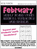 February Number Stories - Kindergarten Word Problems