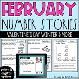 February Number Stories (printable and digital versions)