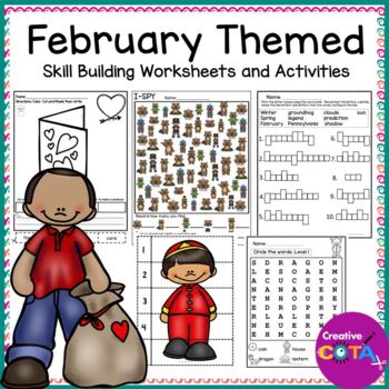 Preview of Occupational Therapy February Morning Work Fine Motor & Perception Activities