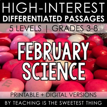 Preview of February Passages: Science - Distance Learning Compatible