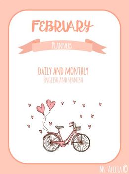 Preview of February Personal / Teacher Planner - Valentine's Day