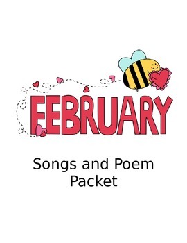 Preview of February Poem and Song Packet