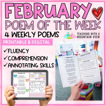 Preview of February Poem of the Week | Fluency and Comprehension