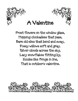 February Poems: Valentine Packet by Kristal | TPT