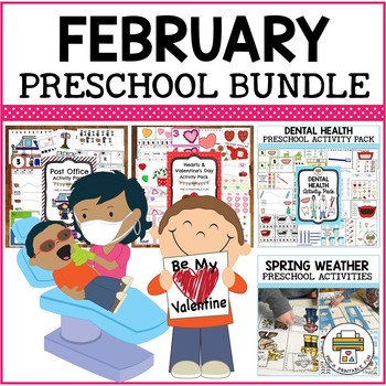 February Preschool Activities Bundle by Pre-K Printable Fun | TpT