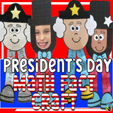 February President's Day Activity Math Fact Practice Craft