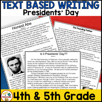 Preview of February Presidents' Day | FAST Reading Test Prep and B.E.S.T Text Based Writing