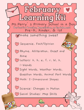 Preview of February Primary Learning Kit