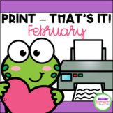 February Print- That's It! Kindergarten Math and Literacy 
