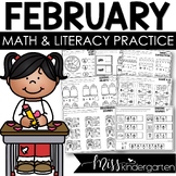 February Print and Go Valentine's Day Worksheets and Activities
