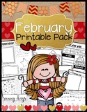 Valentine's Day February Printable Pack
