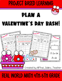 February Project Based Learning Math Activity - Plan a Val