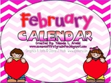 February Promeathean Board Calendar