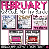 February QR Codes | Language Arts, Math, Science, and Soci